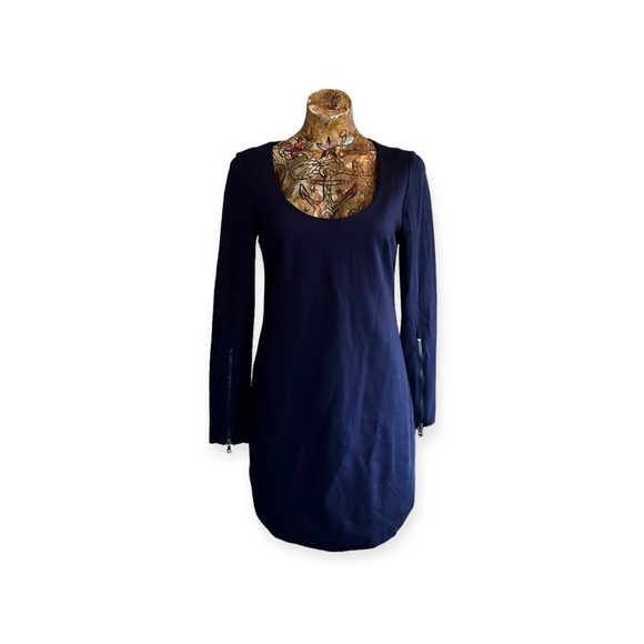 Trina Turk blue dress business casual office size 6 small - Picture 1 of 10